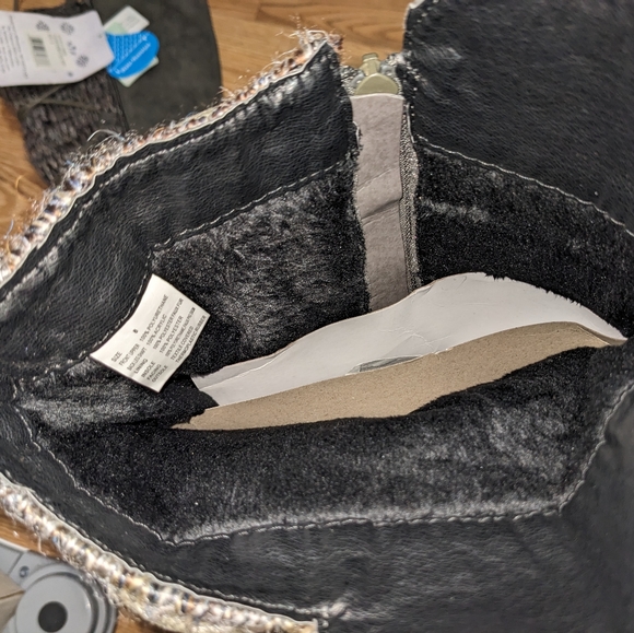 Water Resistant Muk Luks Knit Wedge Knee High Boots - Picture 4 of 8